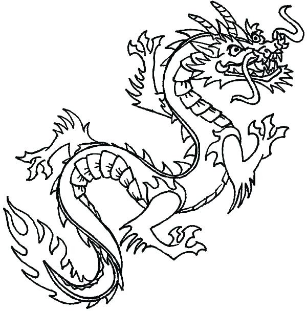 600x610 Chinese Dragon Printable Coloring Pages Free Coloring Pages