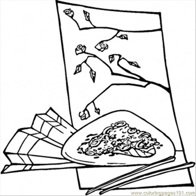 Chinese Food Coloring Page 650x651 Chinese Food Coloring Page