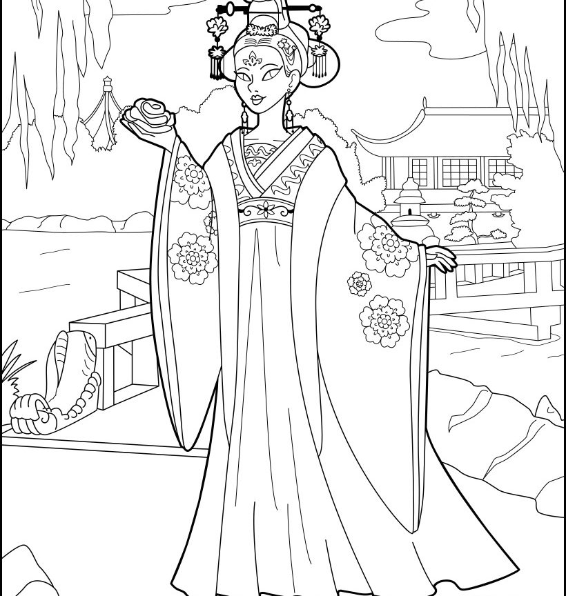 Free Printable Chinese Dragon Coloring Pages For Adults Adult 820x864 Free Printable Chinese Dragon Coloring Pages For Adults Adult