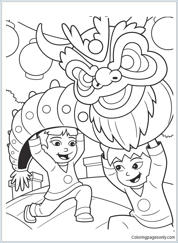 Chinese Lantern Coloring Page at GetColorings.com | Free printable ...