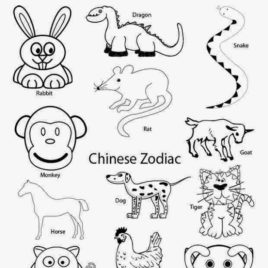 Chinese New Year Animals Coloring Pages at GetColorings.com | Free ...