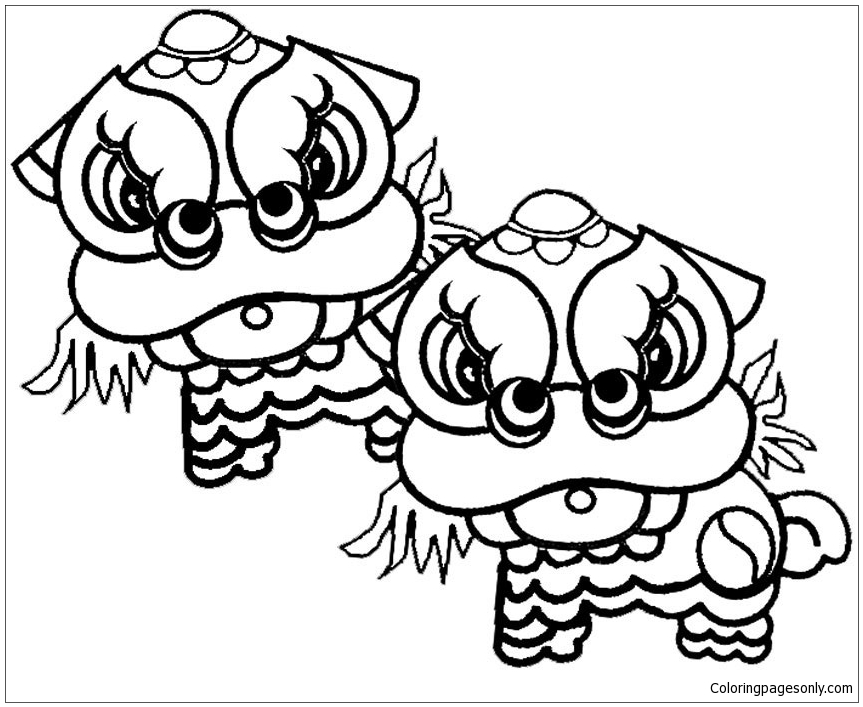 863x707 Chinese New Year Coloring Page Trend Chinese New Year Coloring