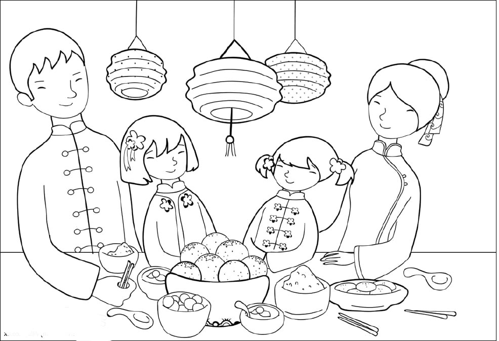 986x673 Best Download Chinese New Year Colouring Pages Free Coloring