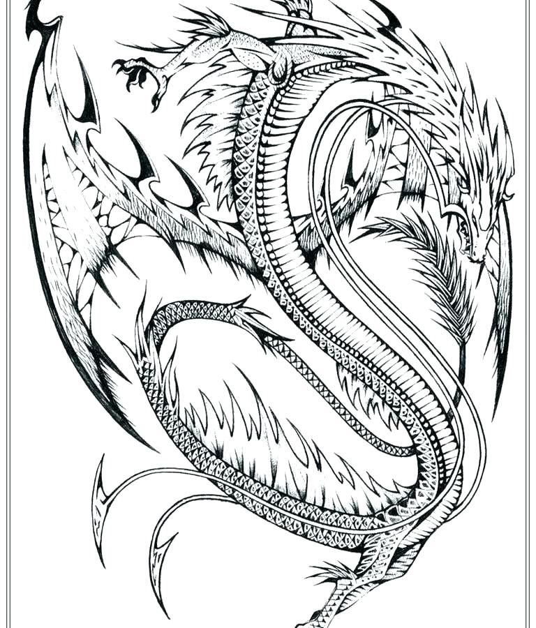 Coloring Pages Of Chinese Dragons 768x900 Coloring Pages Of Chinese Dragons