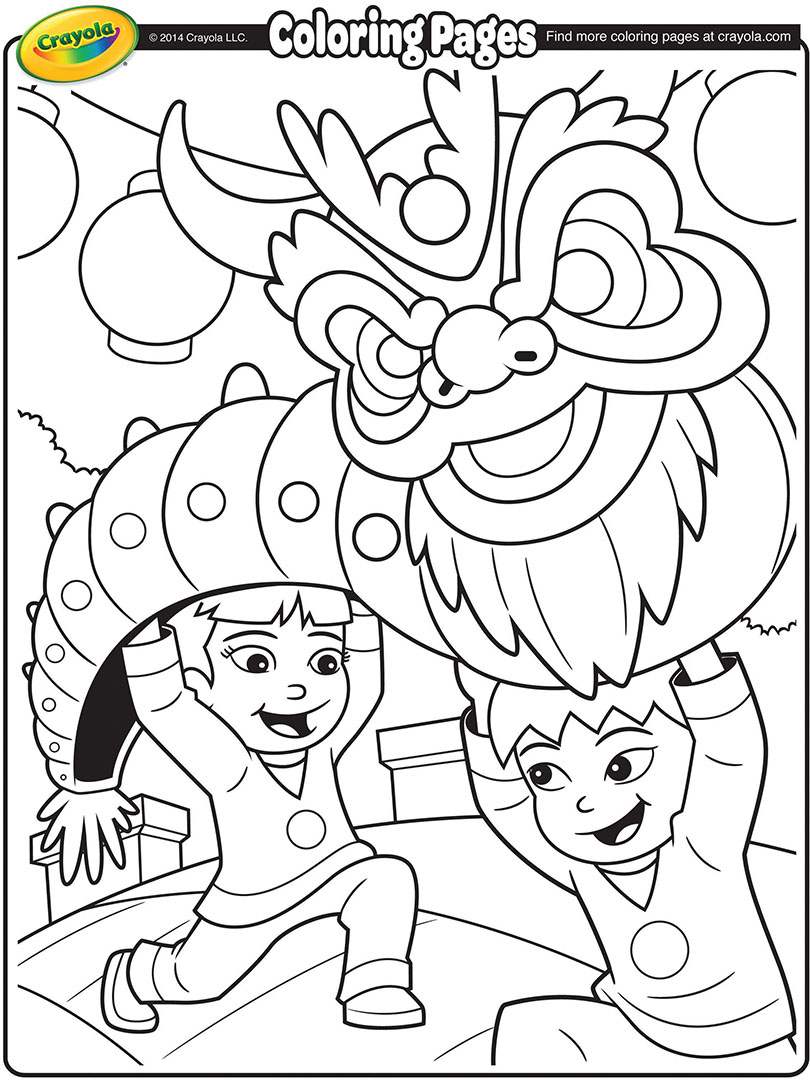 Chinese New Year Dragon Coloring Page 810x1080 Chinese New Year Dragon Coloring Page