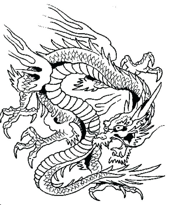 Chinese New Year Dragon Coloring Page Dragon Coloring Pages 600x699 Chinese New Year Dragon Coloring Page Dragon Coloring Pages