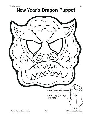 309x400 Chinese New Year Year Of The Boar Coloring Page Hand Drawn