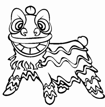 343x350 Coloring Pages For New Years 2015 Photos Chinese New Year Lion