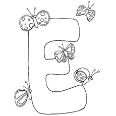 230x230 Top 10 Free Printable Letter E Coloring Pages Online