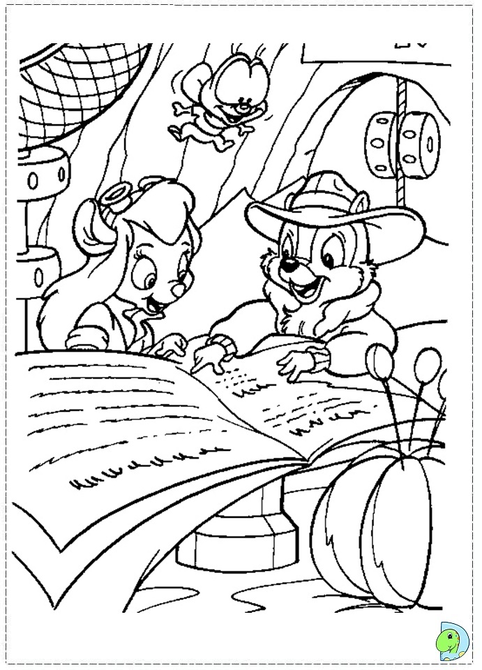 Chip And Dale Coloring Pages