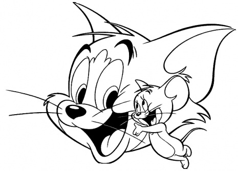 Chip And Dale Coloring Pages Happy Tom And Jerry Coloring Page 465x334 Chip And Dale Coloring Pages Happy Tom And Jerry Coloring Page