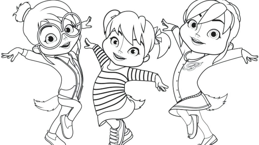 The Chipettes Coloring Pages And The Chipmunks Colour Colouring 1024x576 The Chipettes Coloring Pages And The Chipmunks Colour Colouring