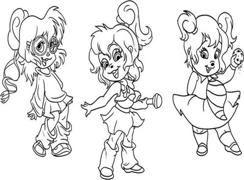 Chipettes Coloring Pages at GetColorings.com | Free printable colorings ...