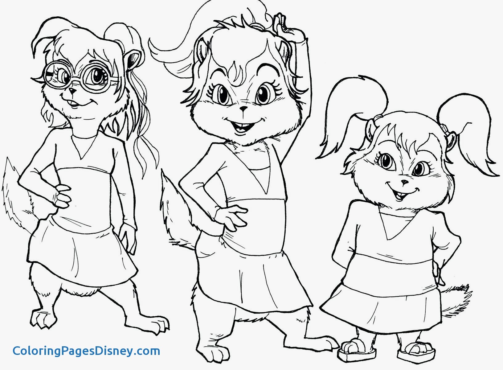 Alvin And The Chipmunks Coloring Pages Luxury The Chipettes 1632x1200 Alvin And The Chipmunks Coloring Pages Luxury The Chipettes