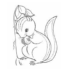 230x230 Chipmunk Coloring Page Free Download