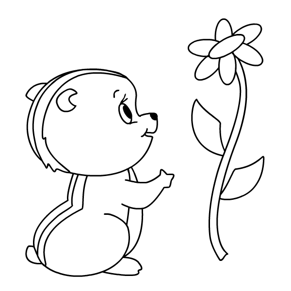 600x600 Chipmunk Coloring Pages