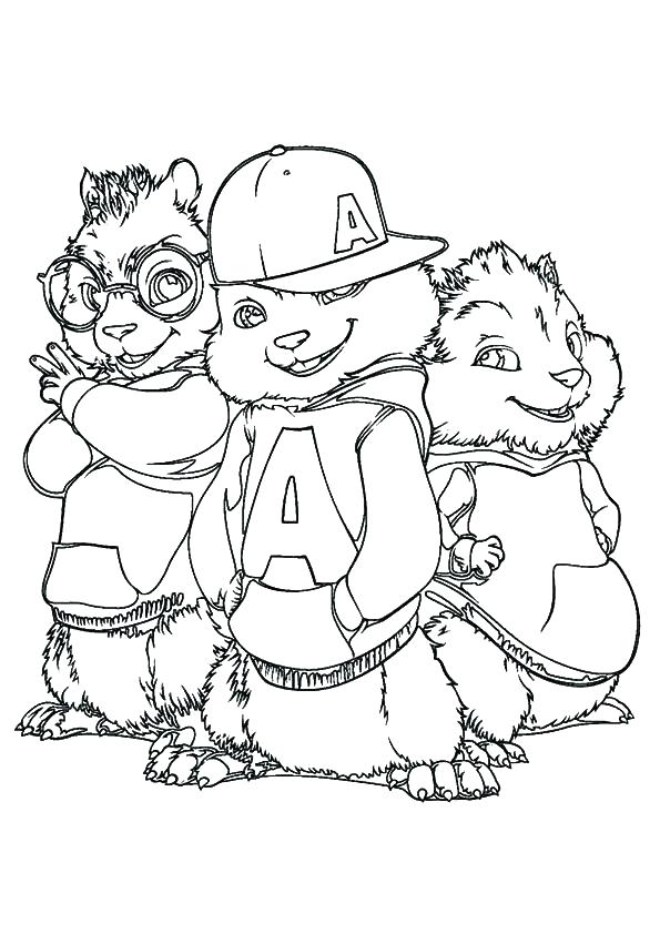 595x842 Chipmunk Pictures To Color Best Amp The Chipmunks Images On