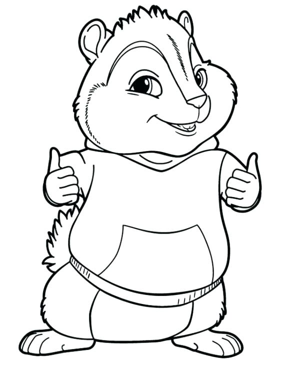 562x730 Alvin And The Chipmunks Coloring Pages