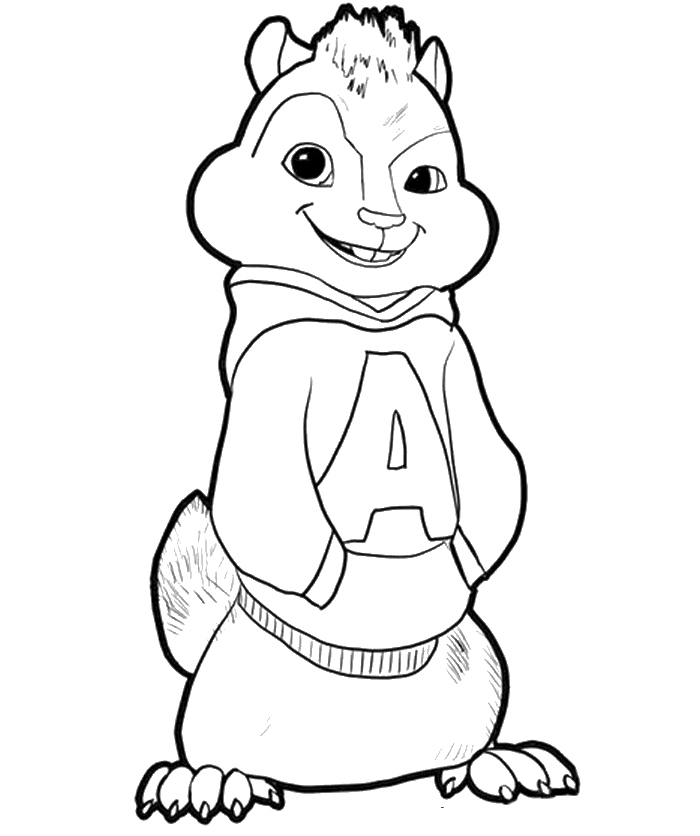 700x836 Alvin And Chipmunks Coloring Pages Elegant Alvin And
