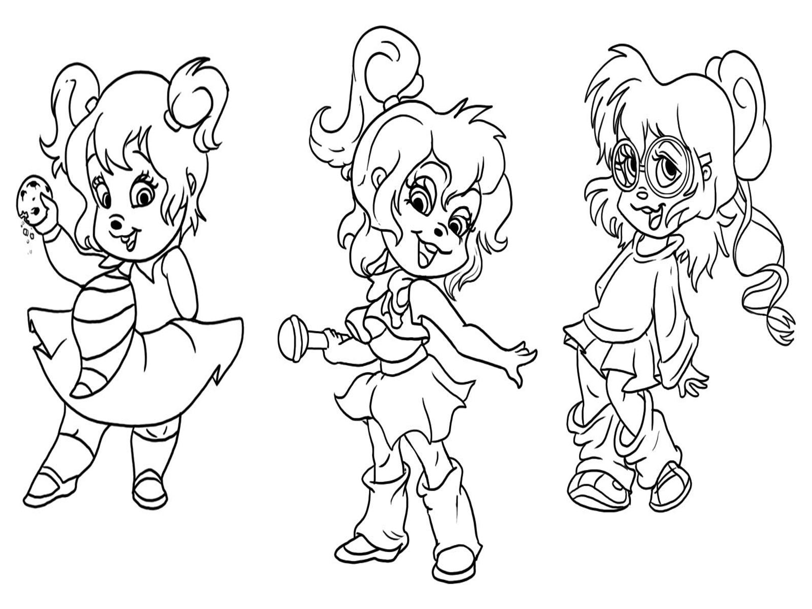 1600x1200 Awesome Alvin And The Chipmunks Coloring Pages Free Coloring