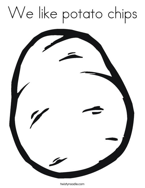 We Like Potato Chips Coloring Page 468x605 We Like Potato Chips Coloring Page