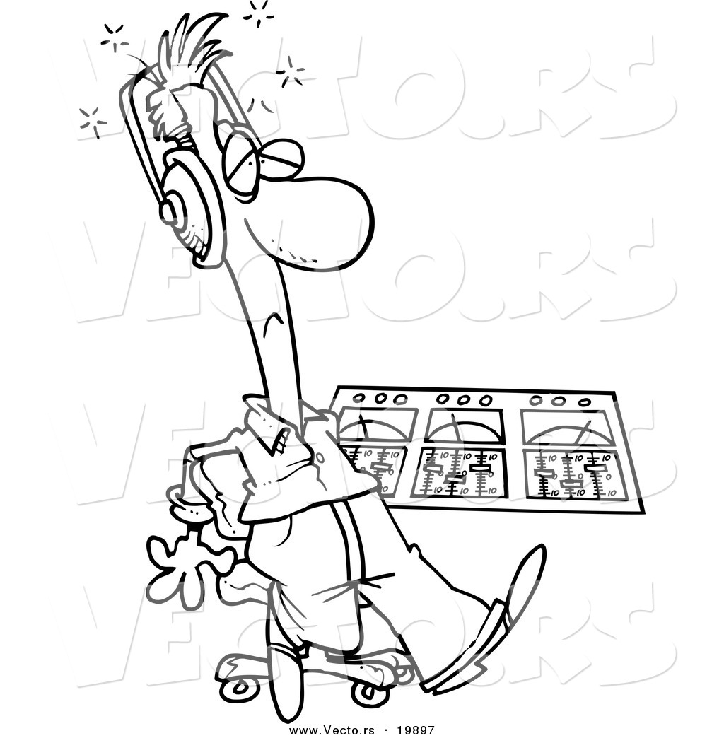 1024x1044 Vector Of A Cartoon Musician