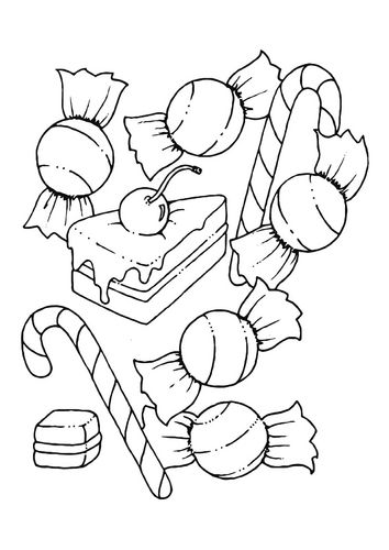 354x500 Coloring Page Candy Daycare Free Coloring Sheets