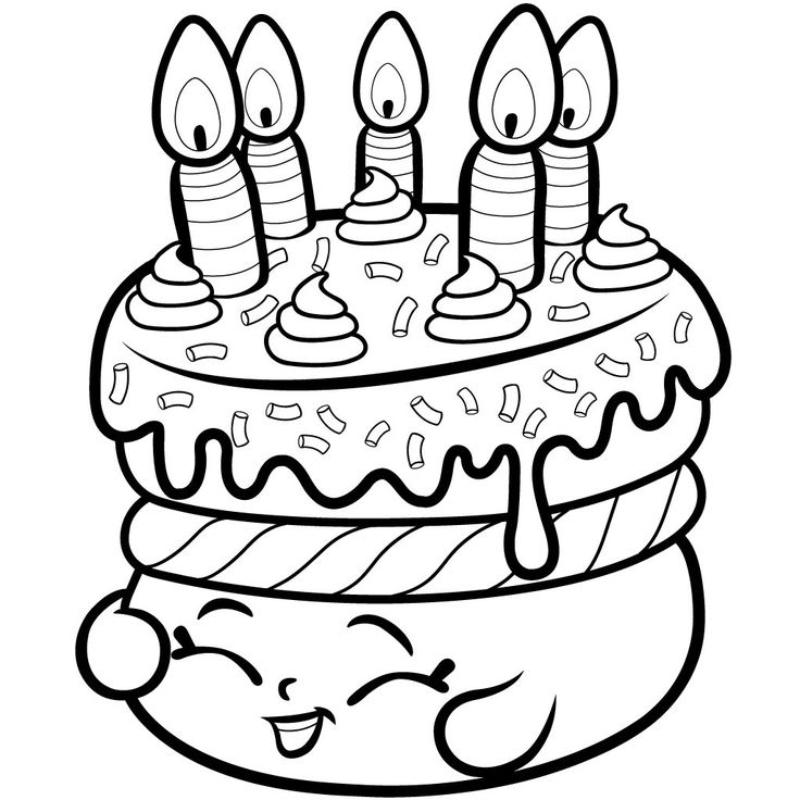 736x736 Ice Cream Cake Coloring Pages