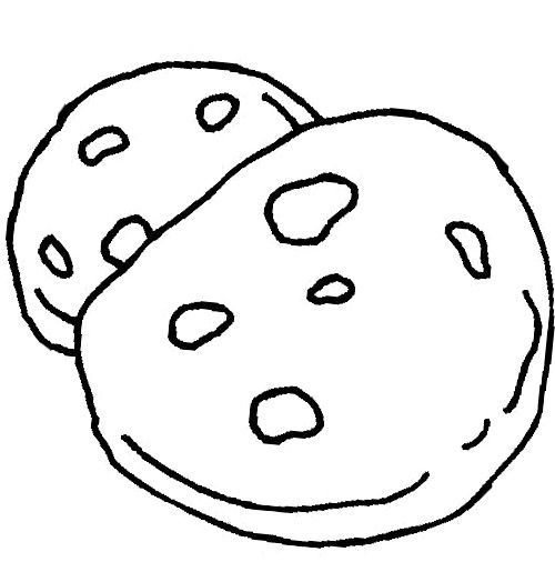 The Big Chocolate Chip Cookie Coloring Page Cookie 500x515 The Big Chocolate Chip Cookie Coloring Page Cookie
