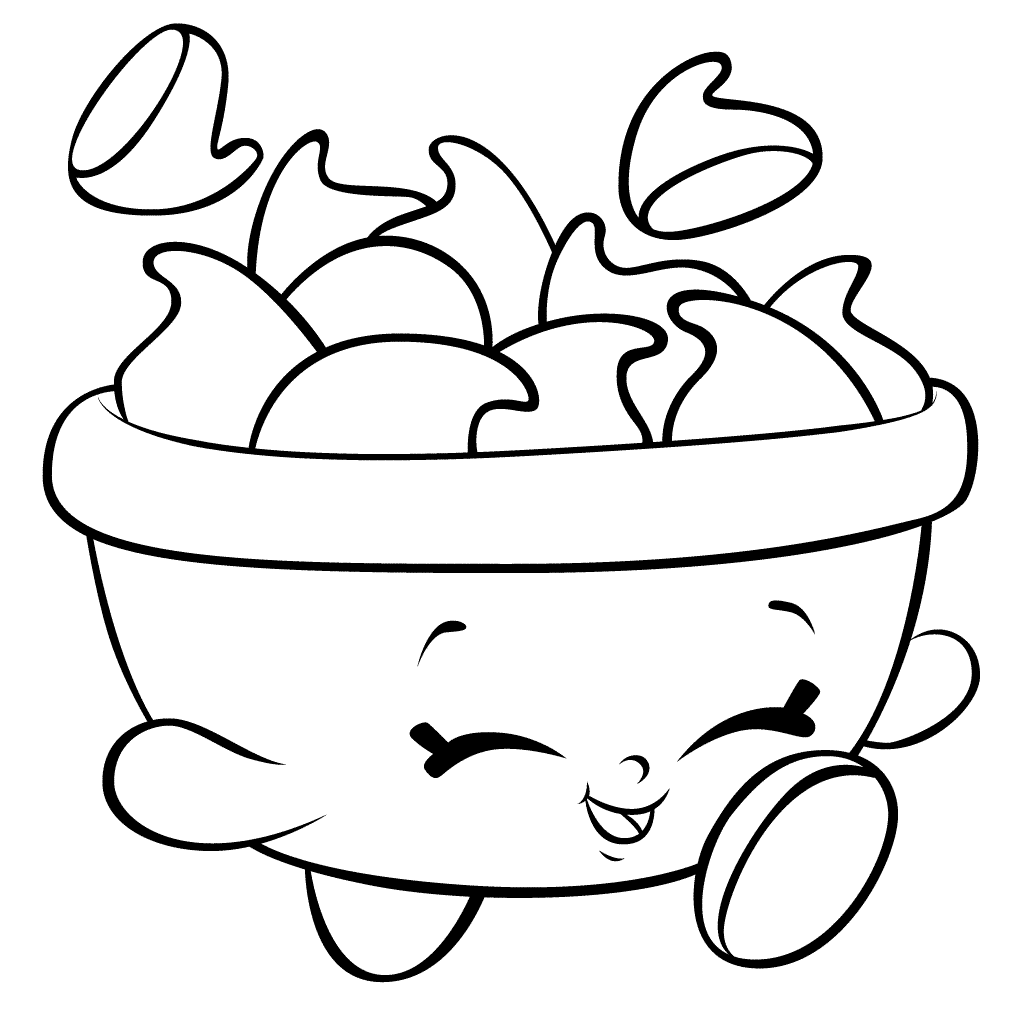 1024x1024 Chocolate Chips From Season 6 Shopkins Coloring Page