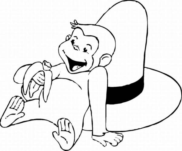 Curious George Beach Coloring Pages Jorge El Curios On Colorear 601x500 Curious George Beach Coloring Pages Jorge El Curios On Colorear