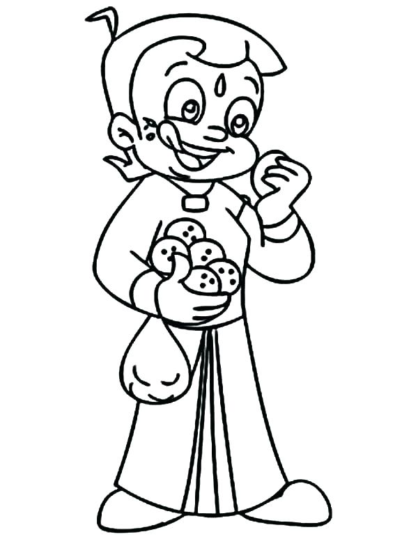 600x774 Chota Bheem Coloring Pages Chota Bheem Cartoon Colouring Pages