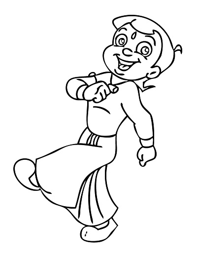 400x517 Chota Bheem Coloring Pages Squid Army With Decorations 15