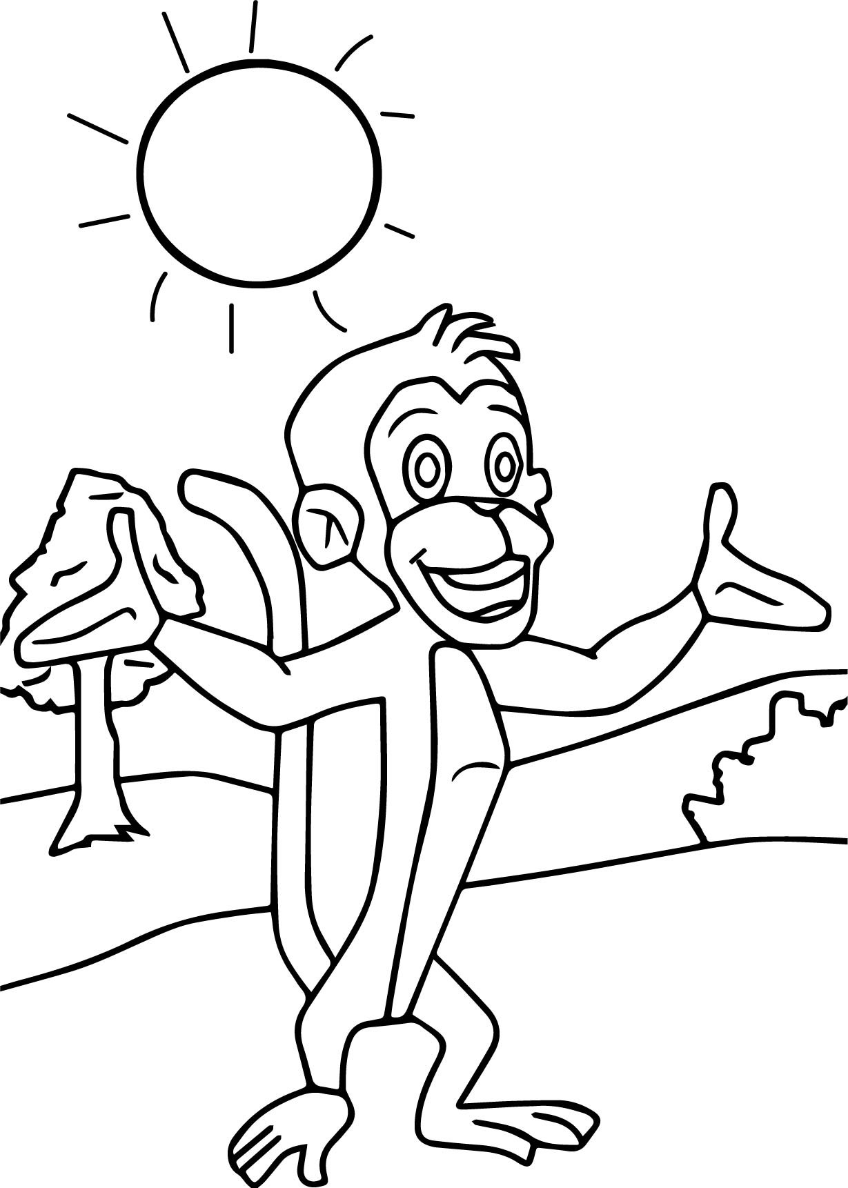 1229x1722 Diego Coloring Pages With Monkey For Kids Best Of Chhota Bheem