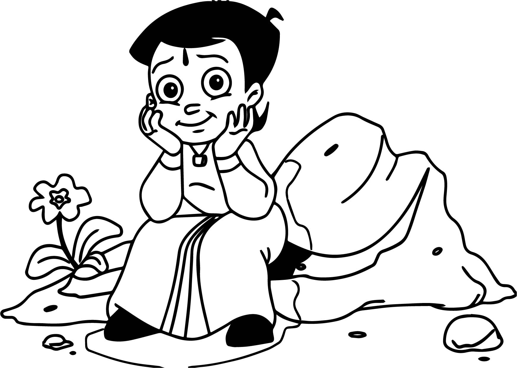 1742x1240 Betty Boop Coloring Pages Staying For Kids Awesome Chhota Bheem