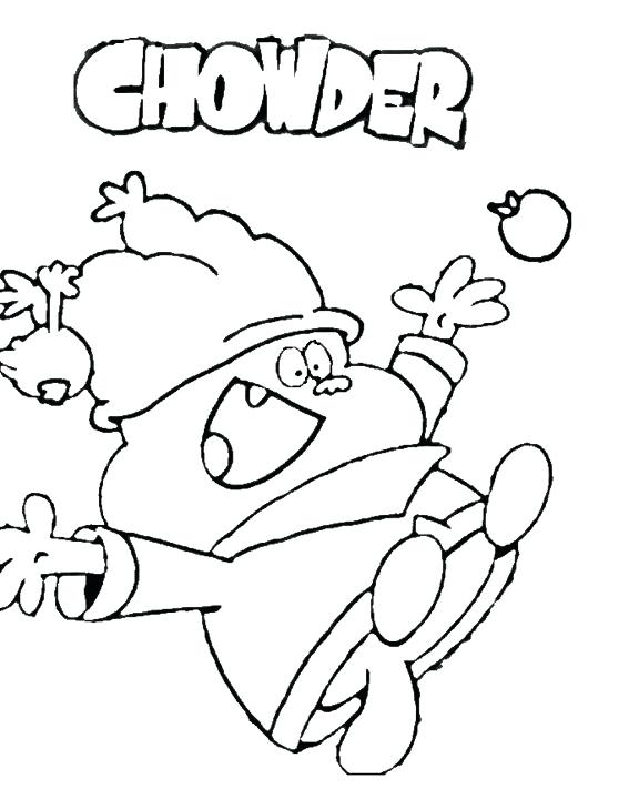 576x720 Chowder Coloring Pages Cartoon Coloring Collection