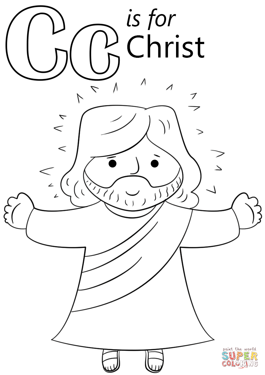 Letter C Is For Christ Coloring Page Free Printable Coloring Pages 849x1200 Letter C Is For Christ Coloring Page Free Printable Coloring Pages