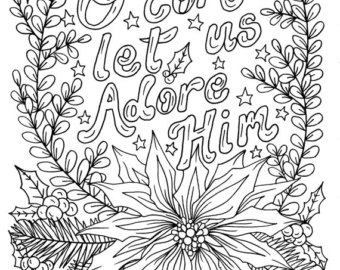 Christian Christmas Coloring Pages