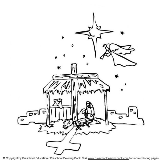 660x660 Christian Christmas Coloring Pages