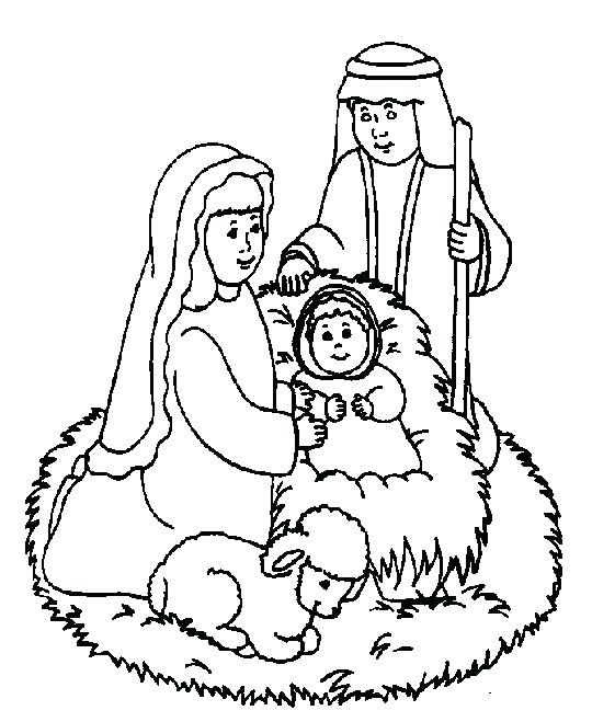 Jesus Christmas Coloring Pages And Baby Color Page Religious Color 540x659 Jesus Christmas Coloring Pages And Baby Color Page Religious Color