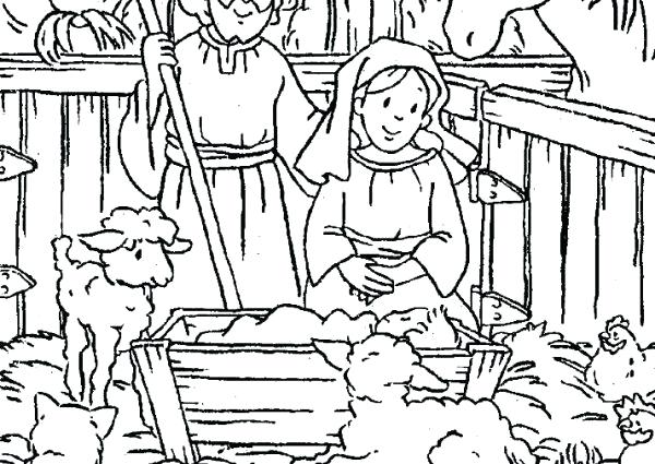 Christian Christmas Coloring Pages Coloring Pages Printable 600x425 Christian Christmas Coloring Pages Coloring Pages Printable