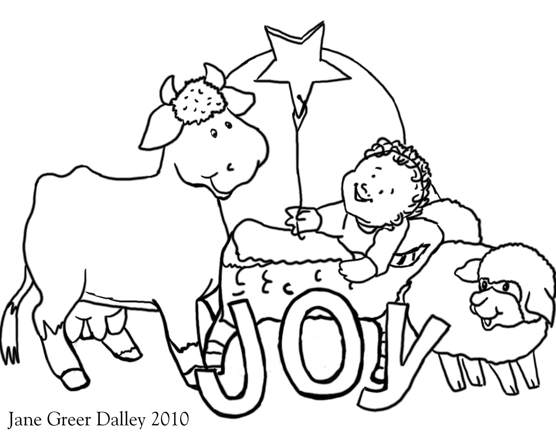 Christian Christmas Coloring Pages Printable 2143x1679 Christian Christmas Coloring Pages Printable