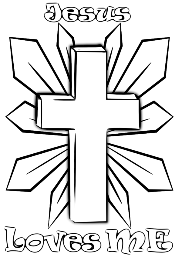 Religious Easter Coloring Pages 600x848 Religious Easter Coloring Pages