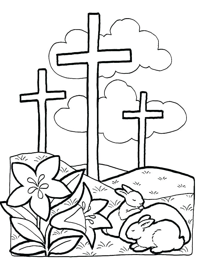 687x893 Cross Coloring Sheets