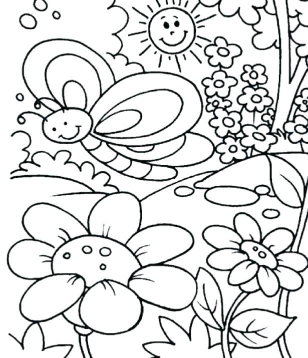Spring Color Sheet Spring Coloring Pages Odd Christian Spring 615x715 Spring Color Sheet Spring Coloring Pages Odd Christian Spring