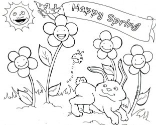 Spring Coloring Pages For Preschoolers Coloring Pages For Spring 311x250 Spring Coloring Pages For Preschoolers Coloring Pages For Spring