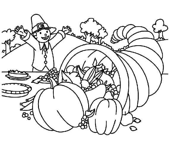 Christian Thanksgiving Printable Coloring Pages