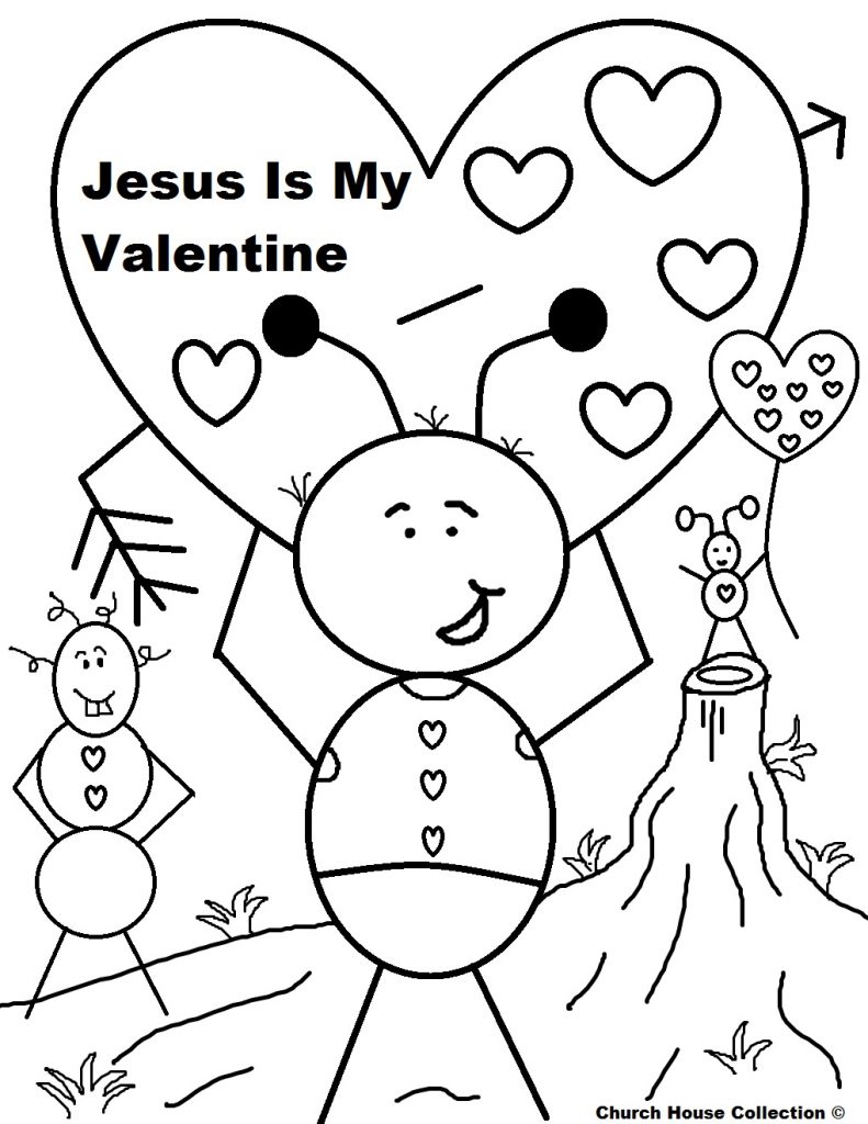 Christian Valentine Coloring Pages at GetColorings.com | Free printable ...