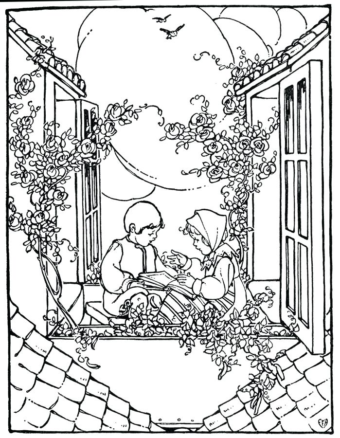 699x900 Vintage Christmas Coloring Pages Vintage Adult Coloring Pages Free