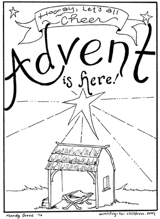 Christmas Advent Coloring Pages